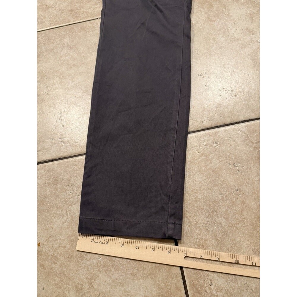 Perk Pants Mens 31x32 Gray Slim Fit Stretch Chino Casual Cotton Spandex - Picture 5 of 8